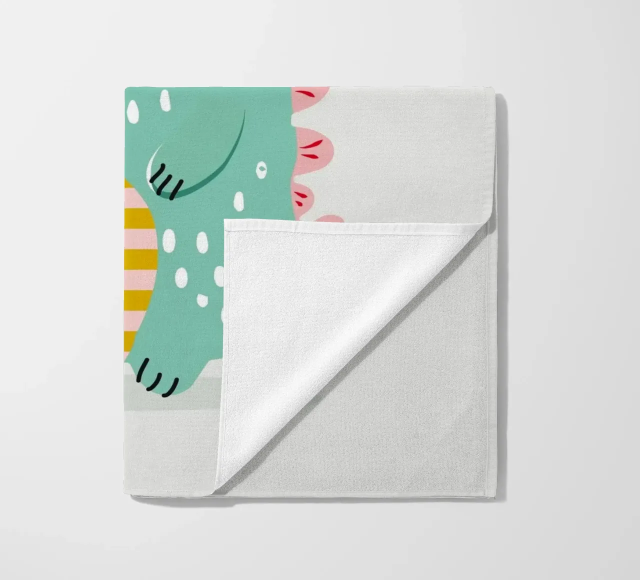 Simpatico mostro con corna colorate telo mare da namosh