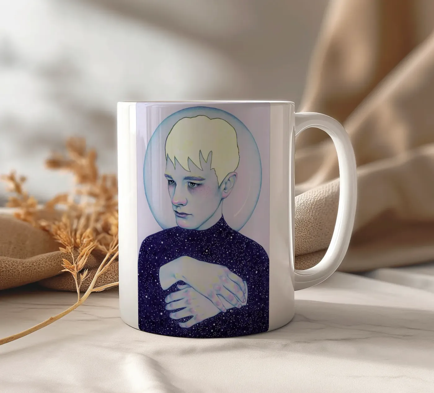 Alienated II ceramic mug by Natalie Foss