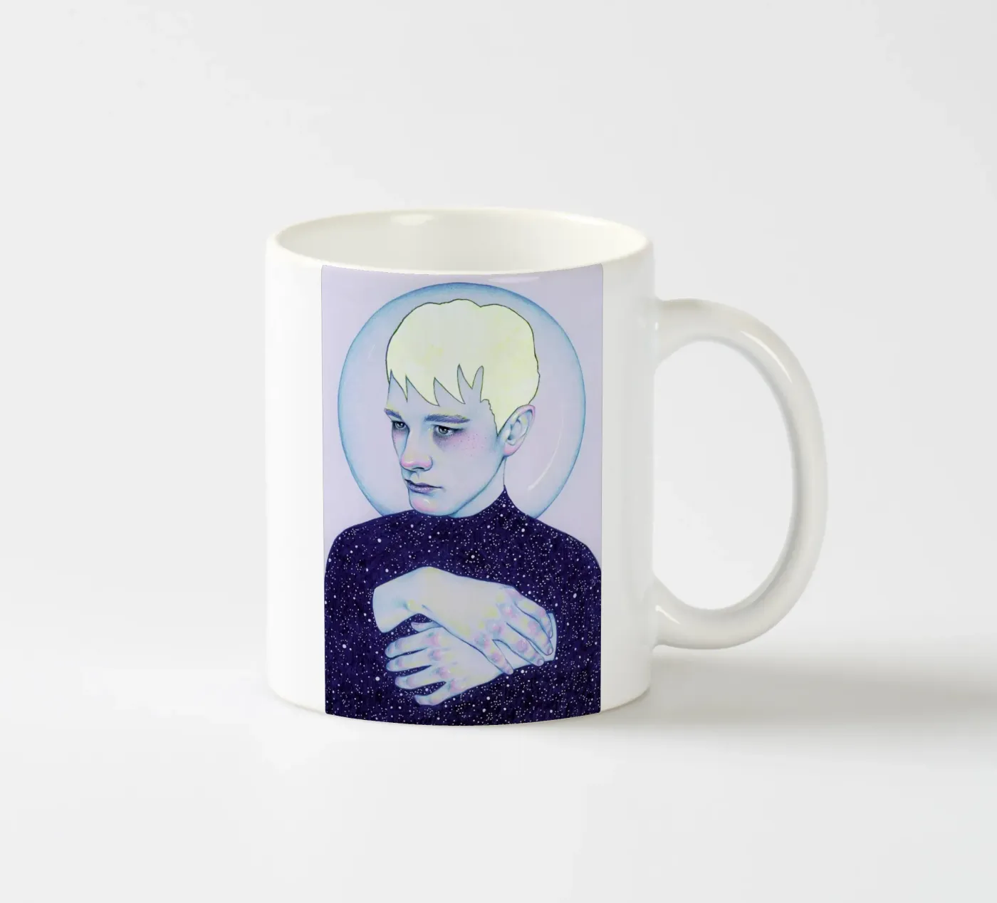 Alienated II ceramic mug by Natalie Foss