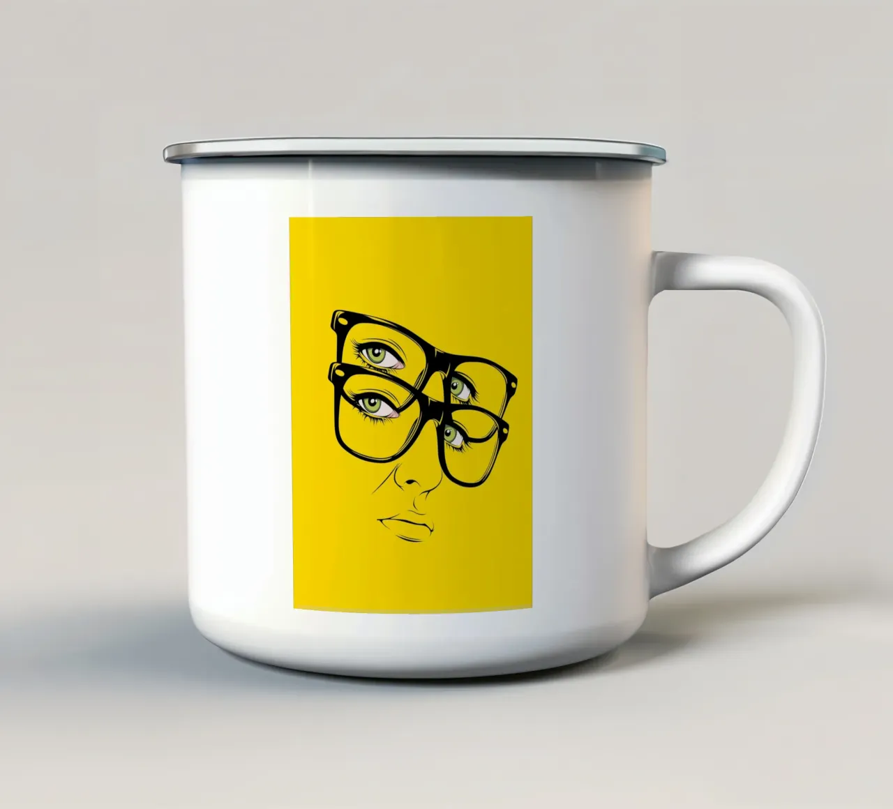 cmYk tazza in smalto da Cranio Dsgn