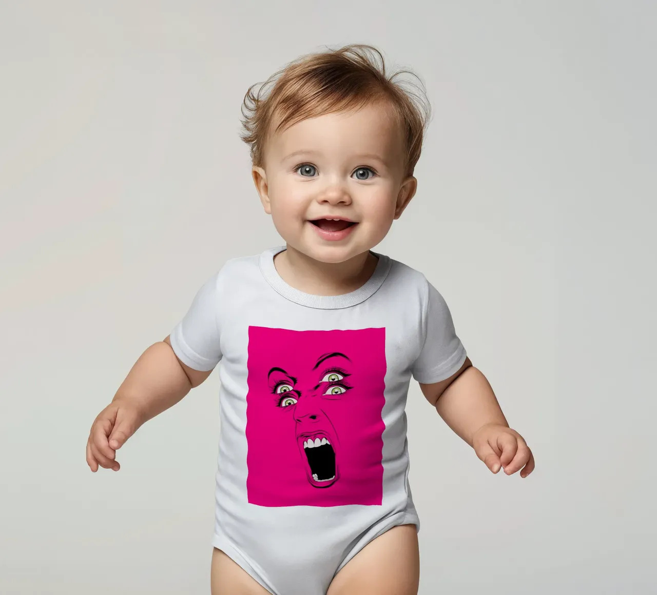 cMyk body neonato maniche corte da Cranio Dsgn