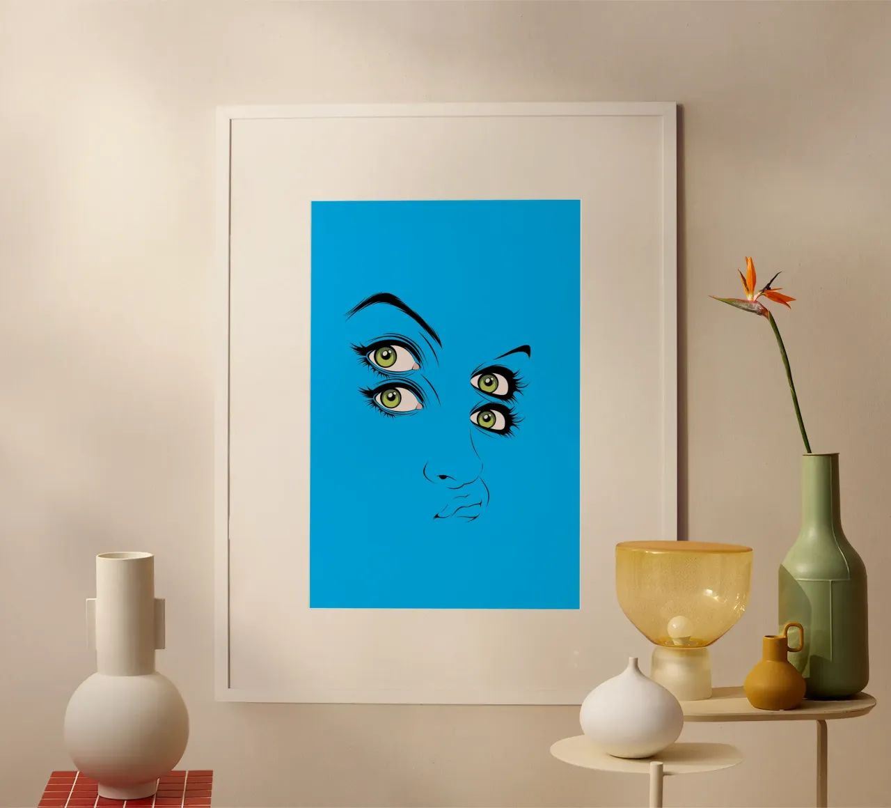 Cmyk poster con telaio in plastica da Cranio Dsgn