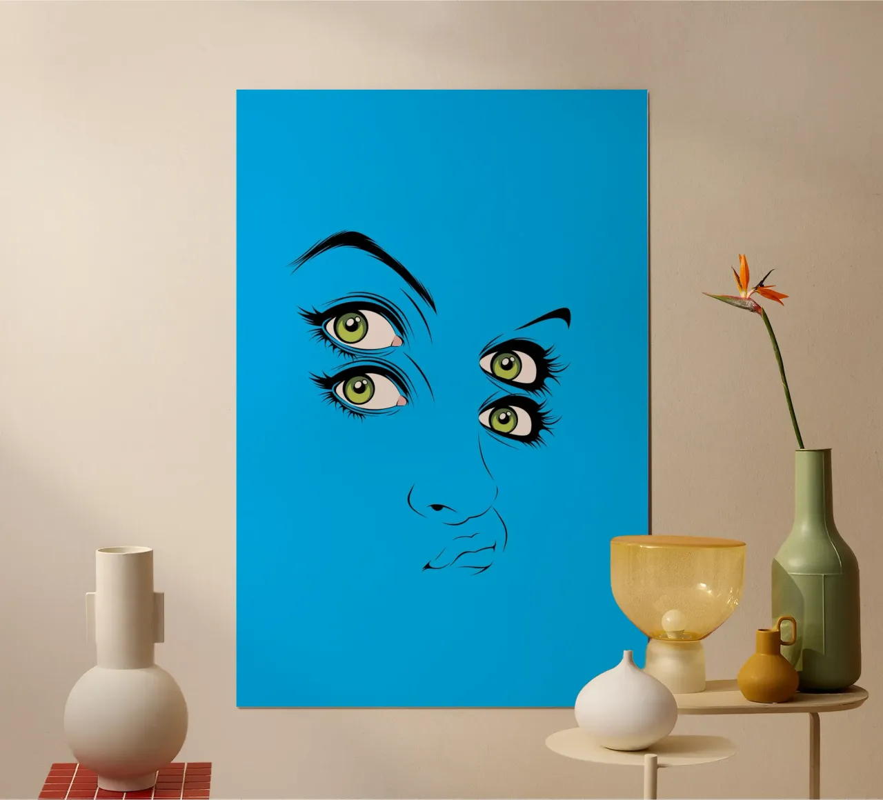 Cmyk poster con telaio in plastica da Cranio Dsgn