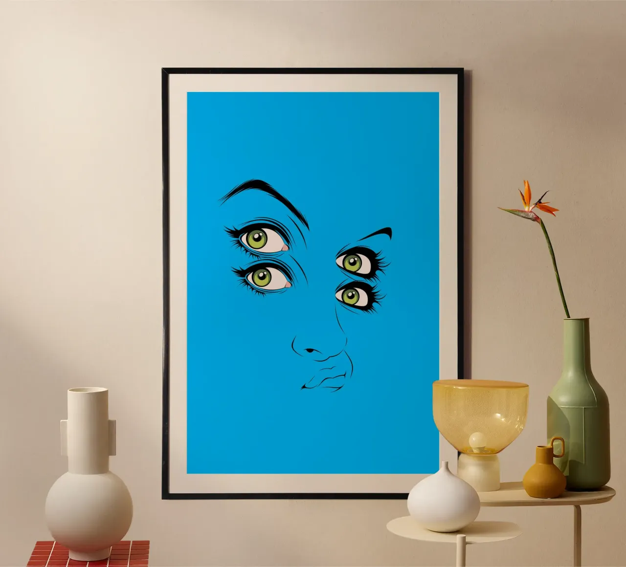 Cmyk poster con telaio in plastica da Cranio Dsgn