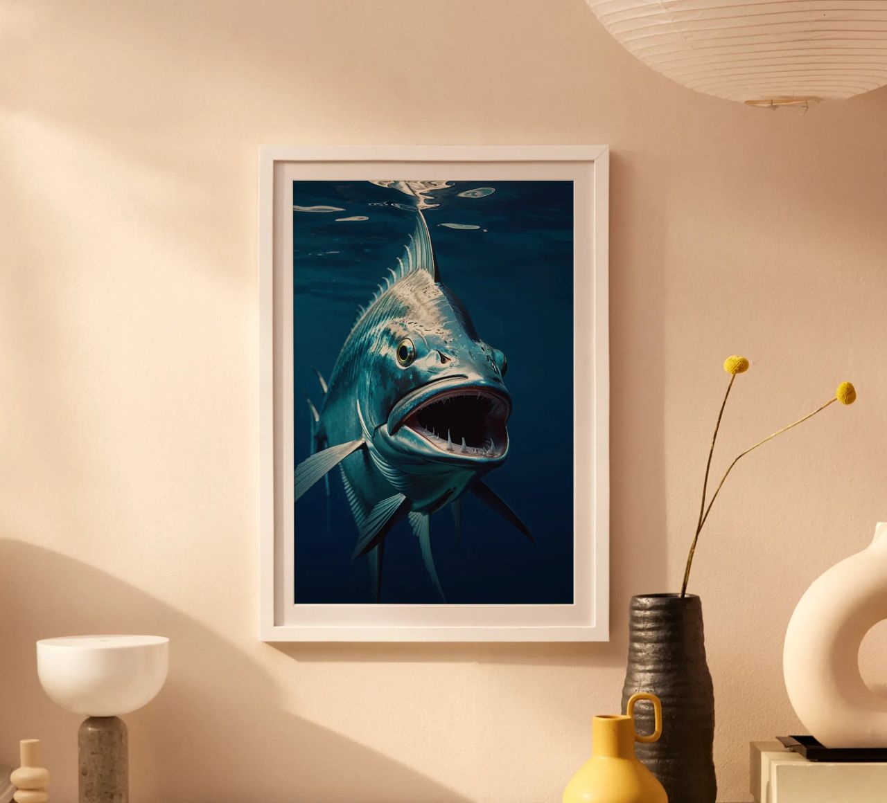 Close-Up of Barracuda in Action poster da AlbertKlee