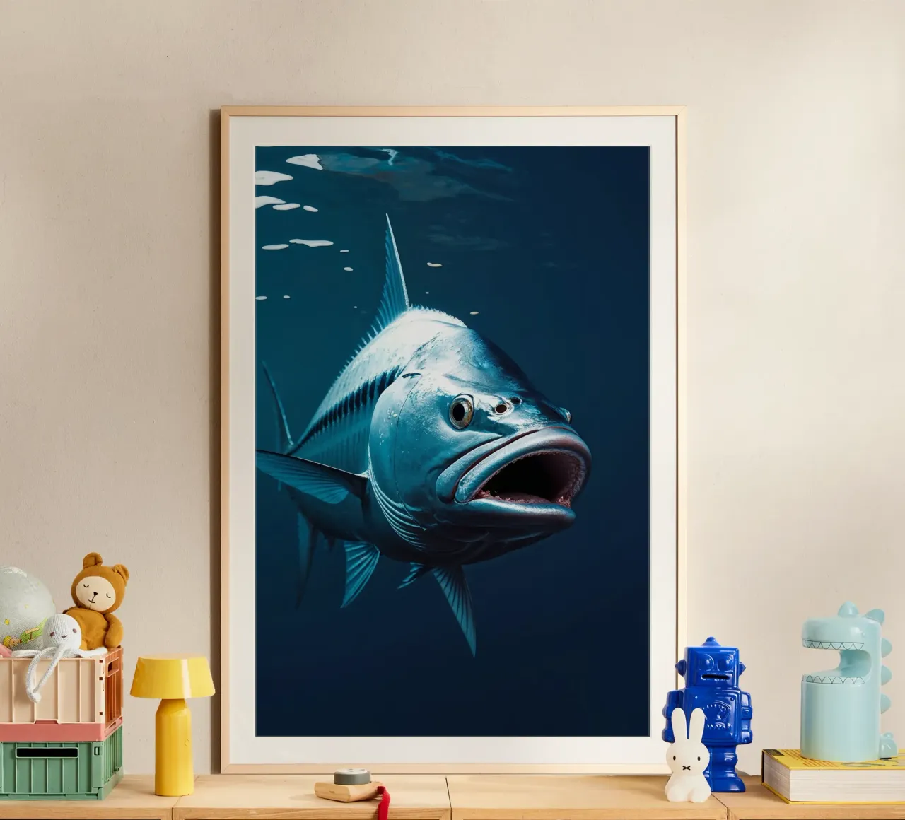 Barracuda Staring into the Depths carta hahnemühle da AlbertKlee