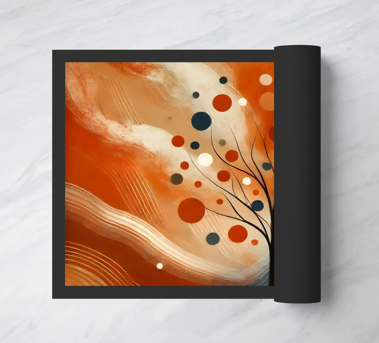 Baum orange doormat by spiritual