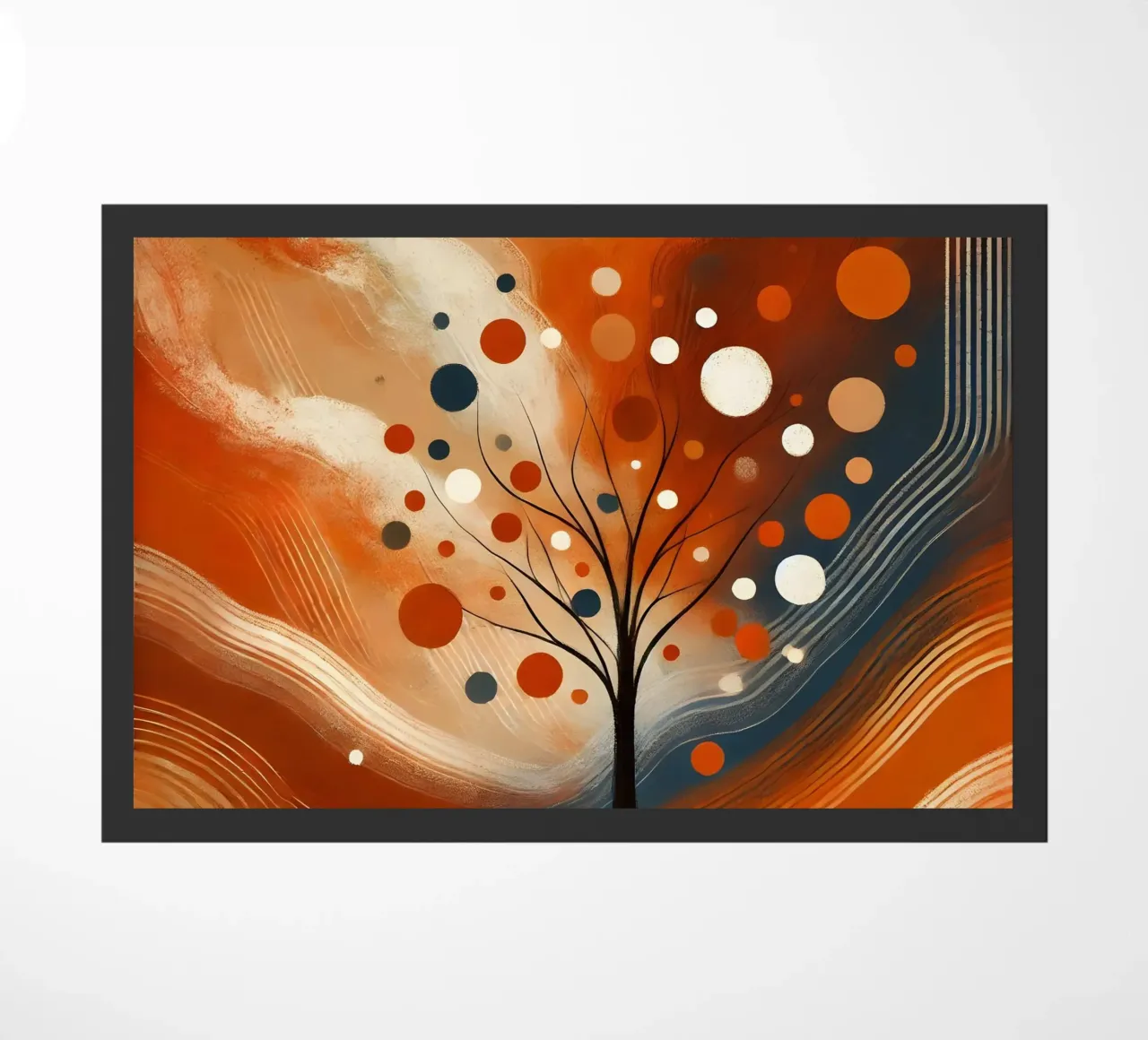 Baum orange doormat by spiritual