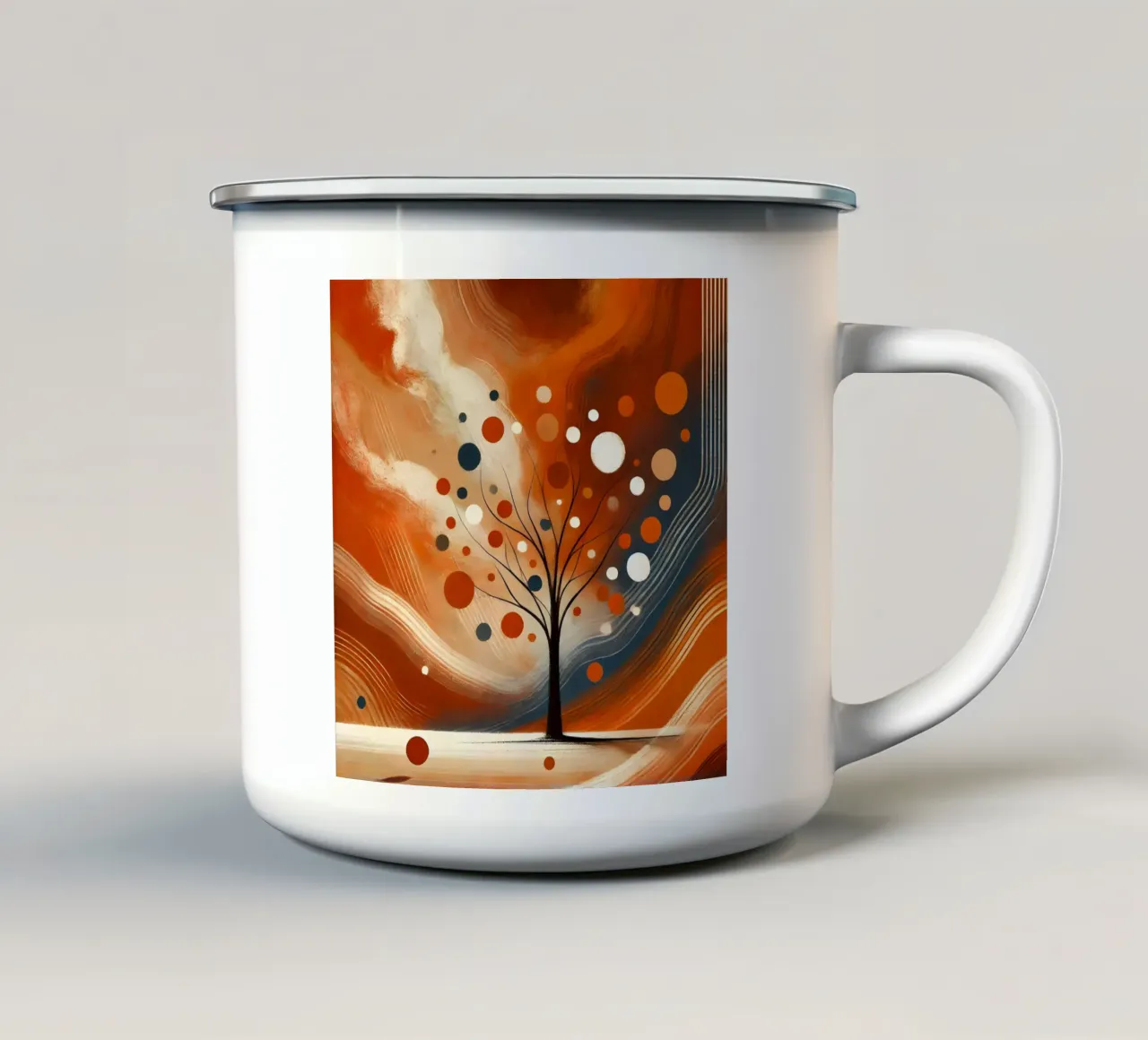 Arancia Baum tazza in smalto da spiritual