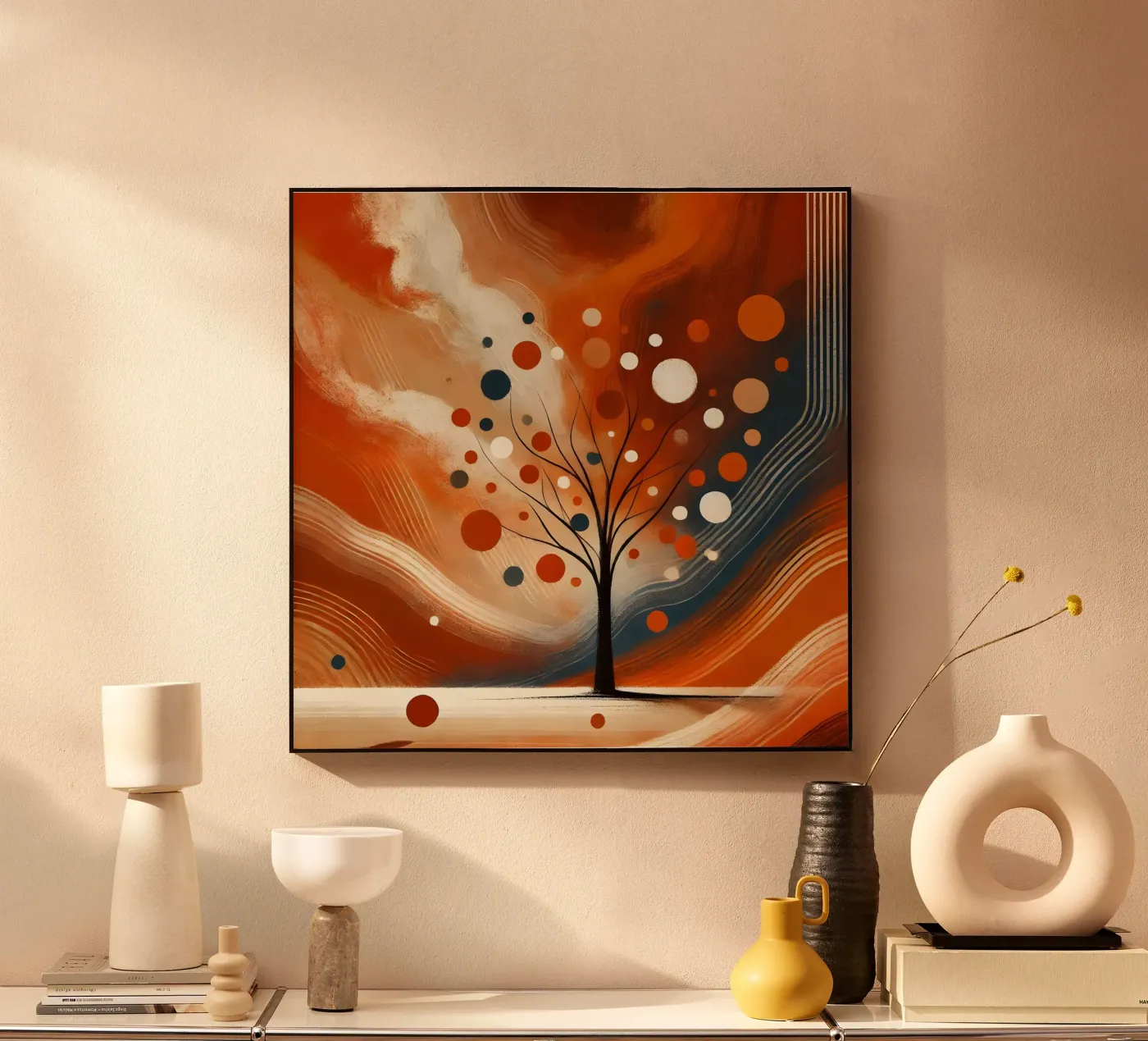 Baum orange plexiglas de spiritual