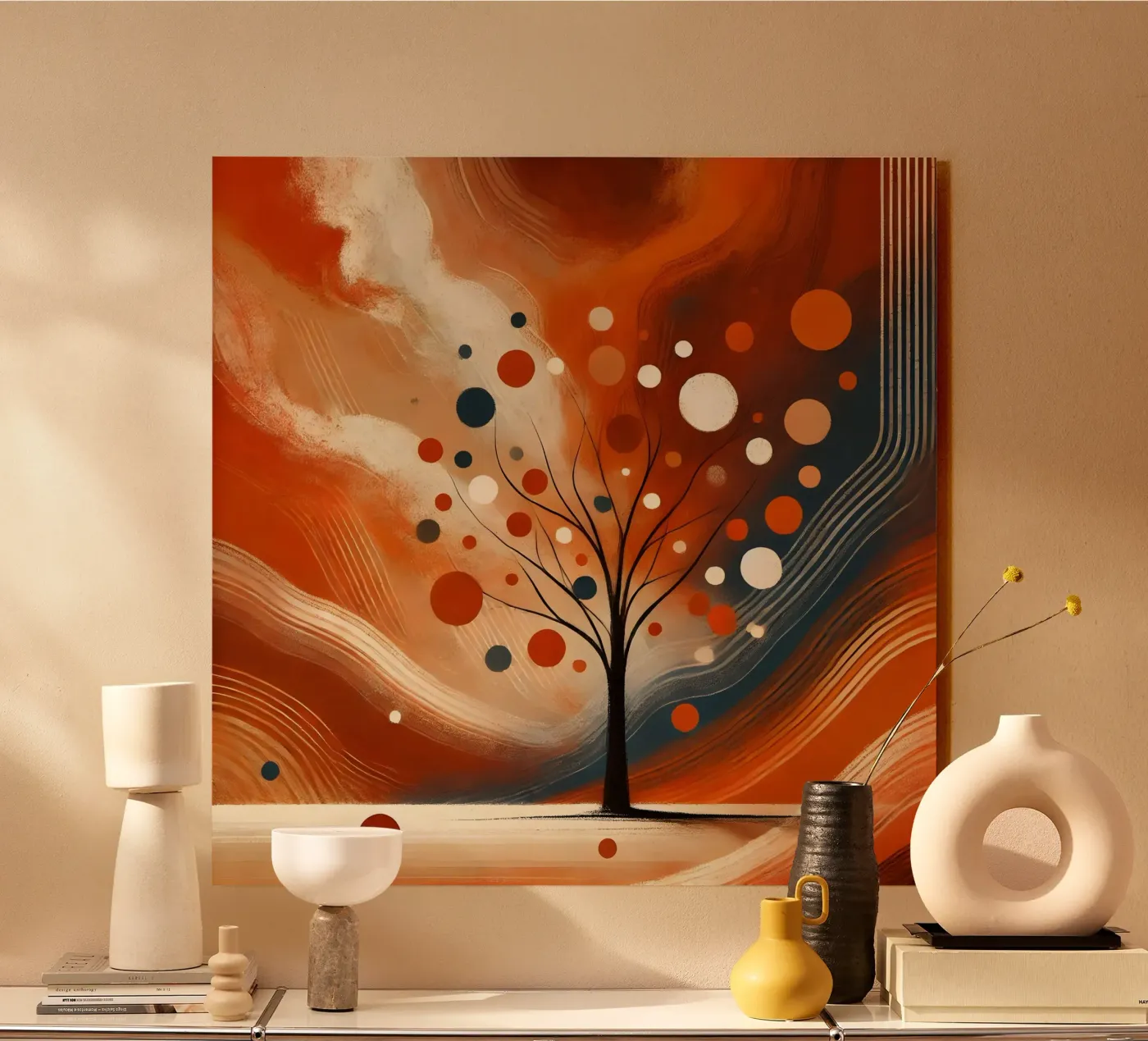 Baum orange plexiglas de spiritual