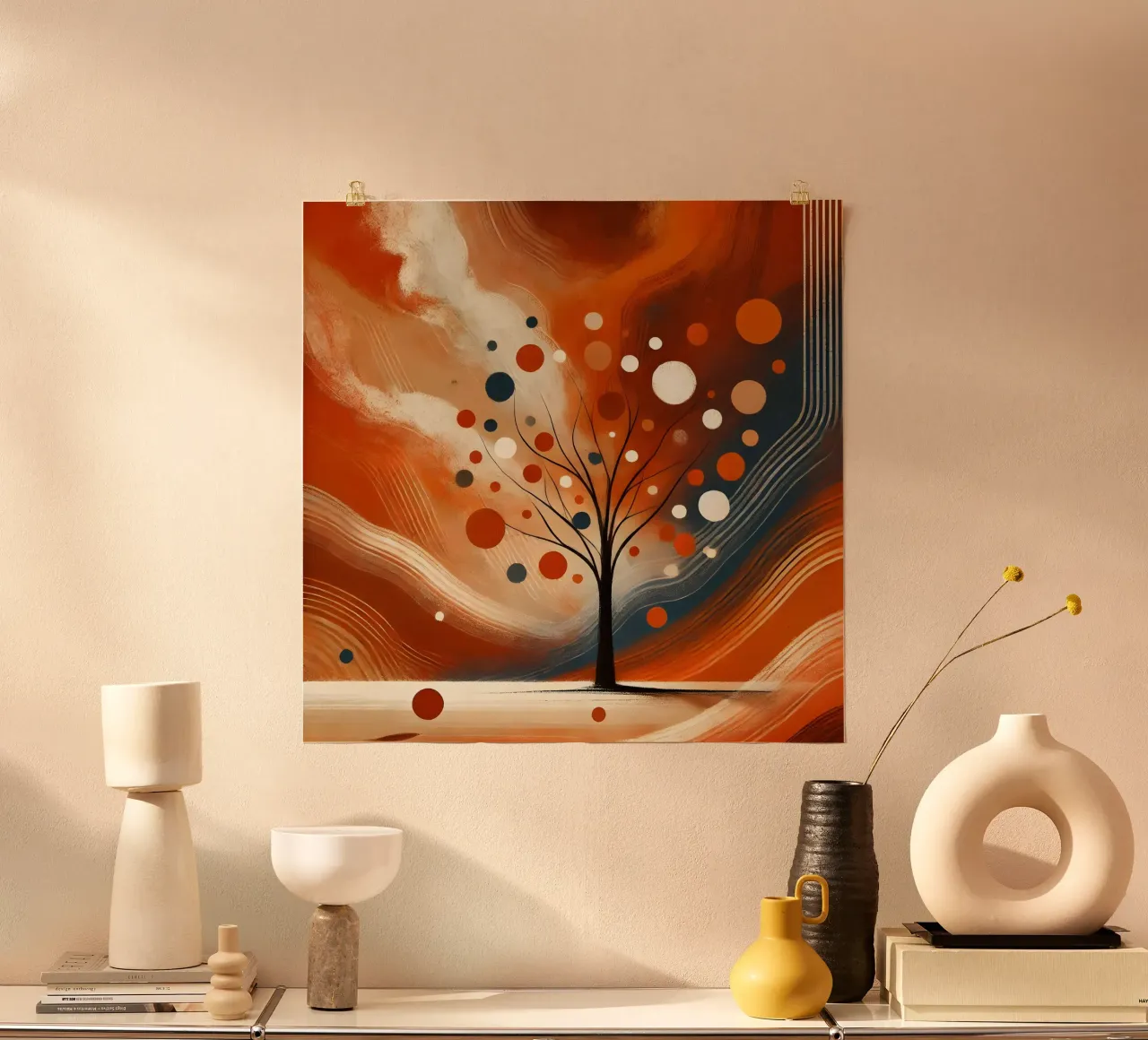 Baum orange poster by spiritual