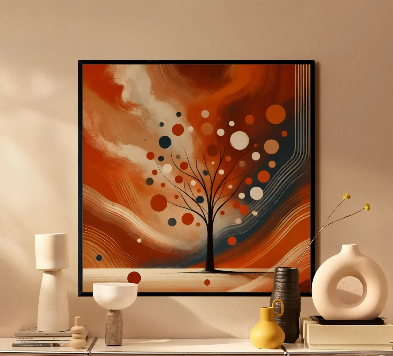 Baum orange poster by spiritual