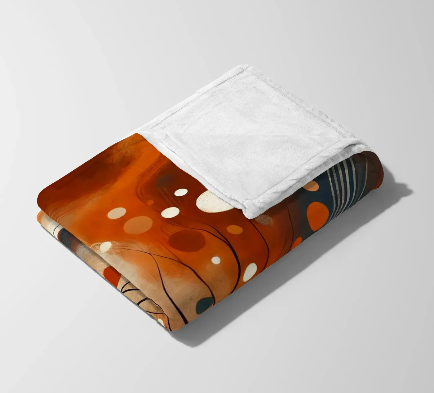 Baum orange Fleecedecke von spiritual