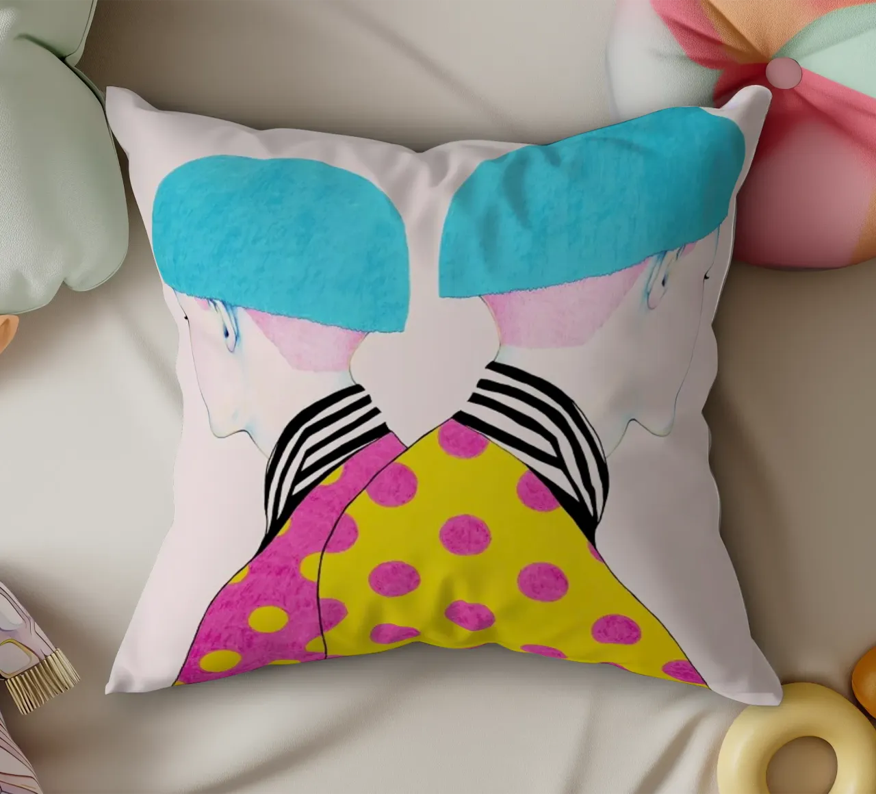 Doubletrouble cuscino da Natalie Foss
