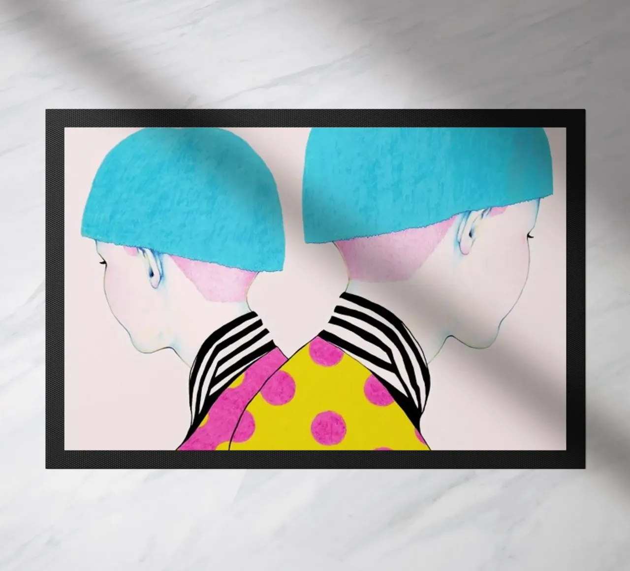 Doubletrouble deurmat van Natalie Foss