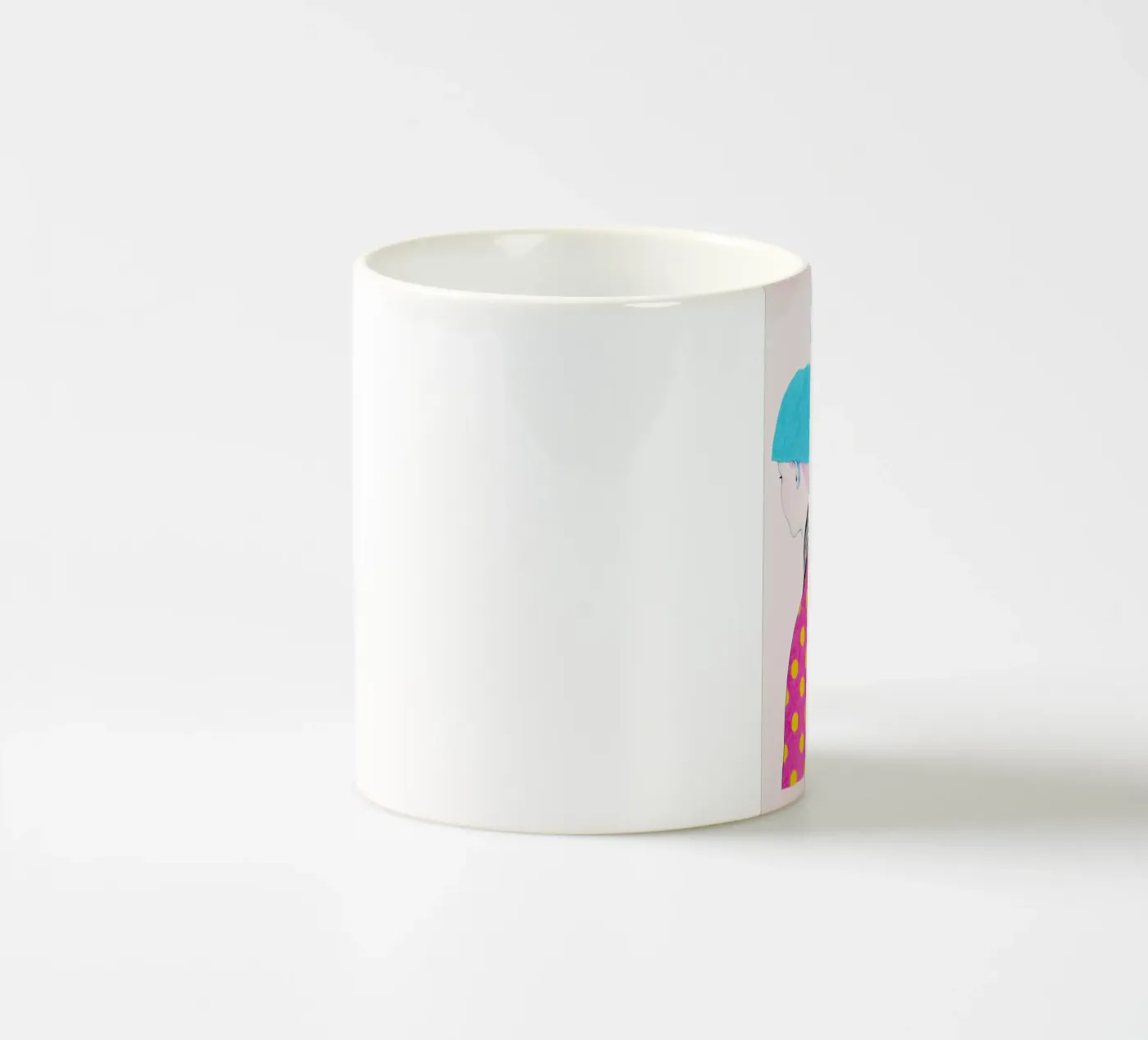 Doubletrouble ceramic mug by Natalie Foss