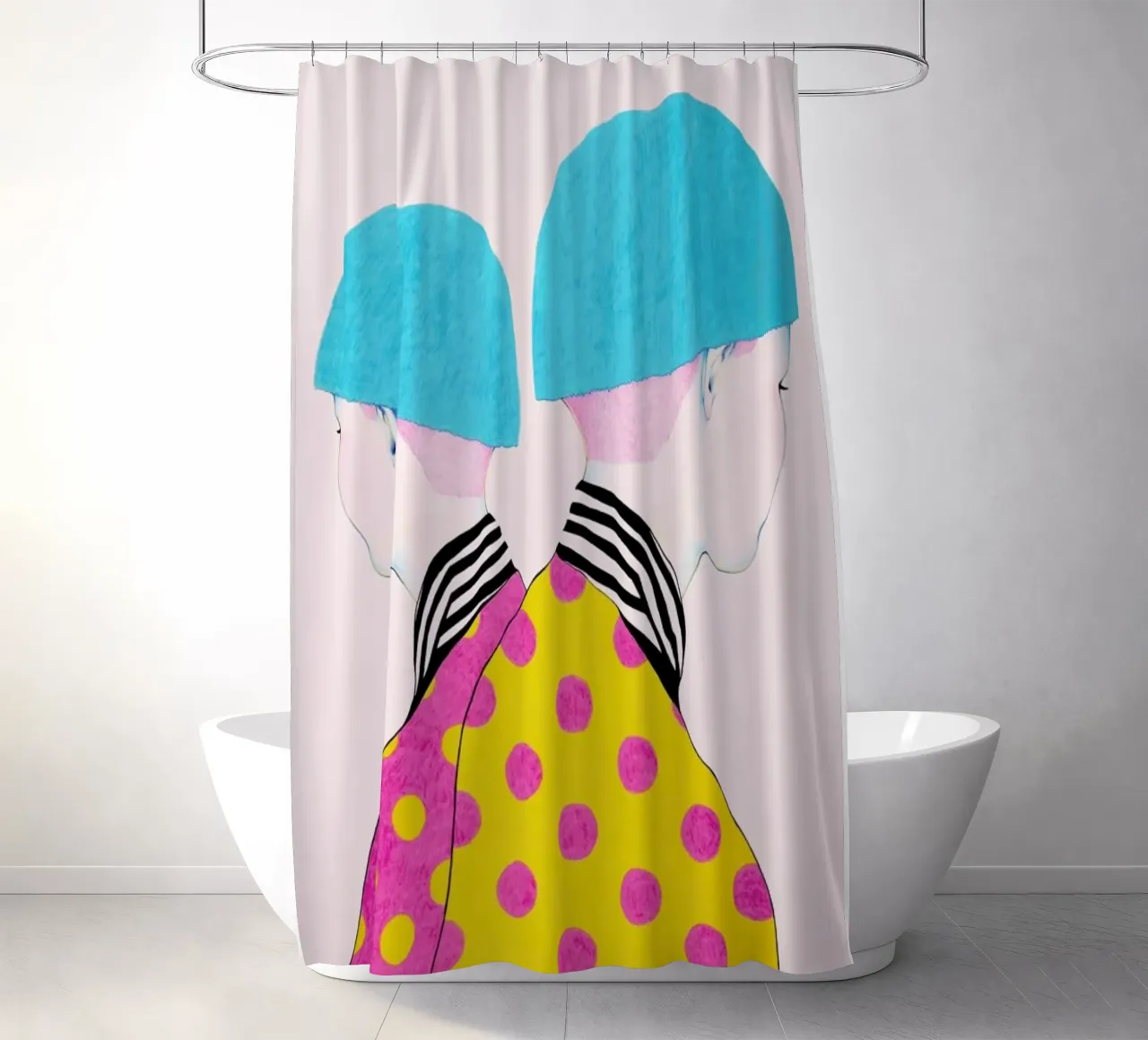 Doubletrouble tenda da doccia da Natalie Foss