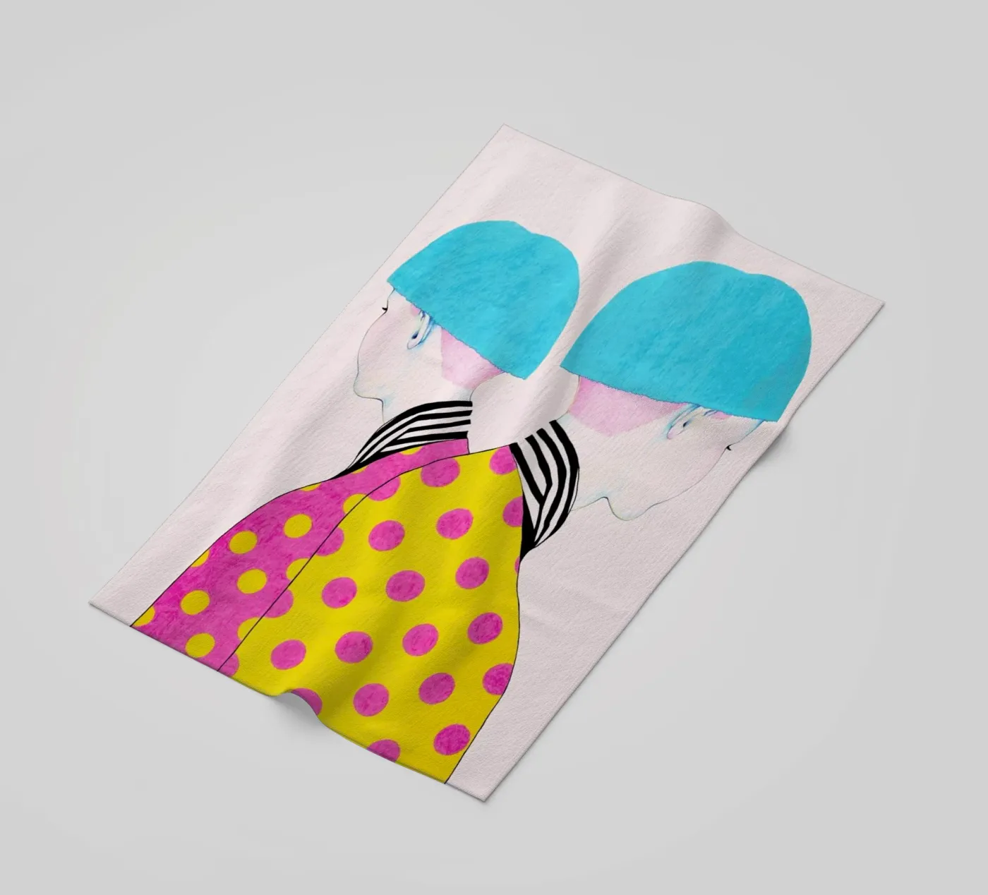 Doubletrouble beach towel by Natalie Foss