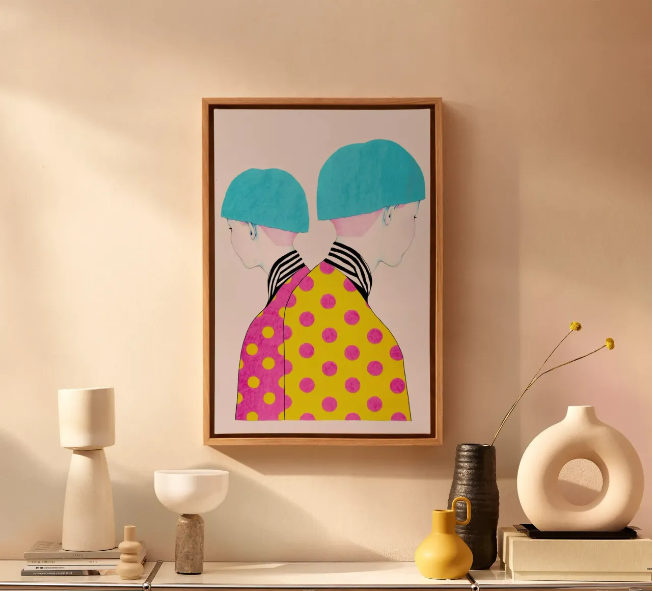 Doubletrouble canvas by Natalie Foss