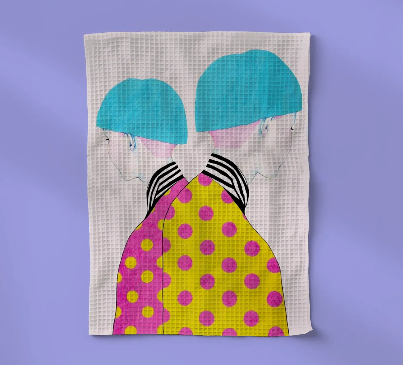 Doubletrouble theedoek van Natalie Foss