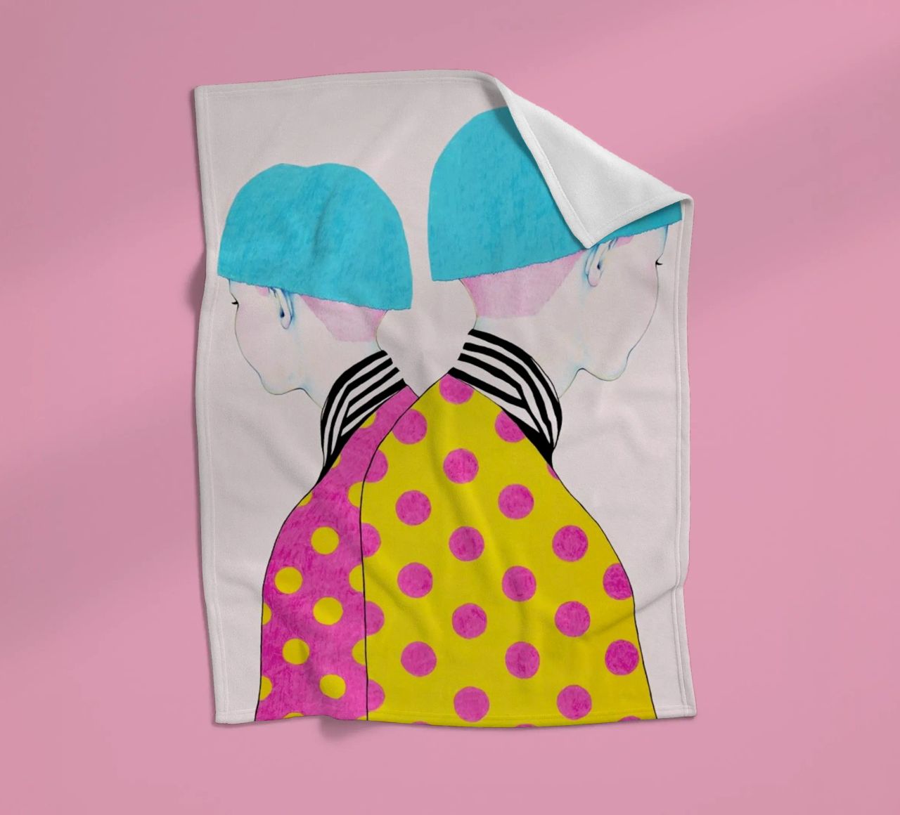 Doubletrouble coperta in pile da Natalie Foss