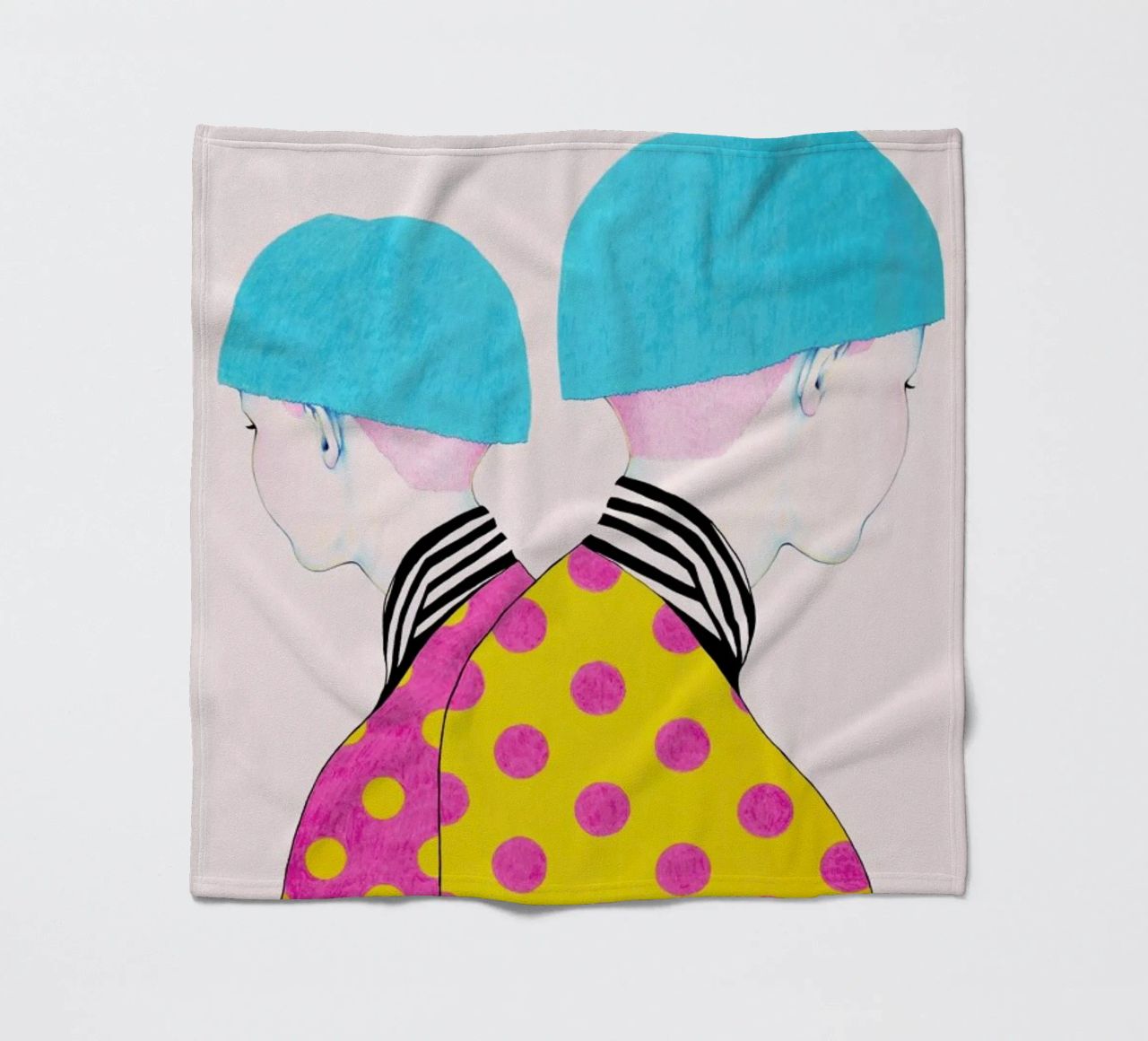 Doubletrouble coperta in pile da Natalie Foss
