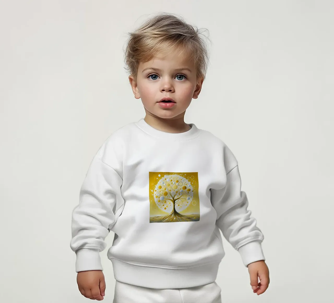 Albero giallo felpa neonato da spiritual