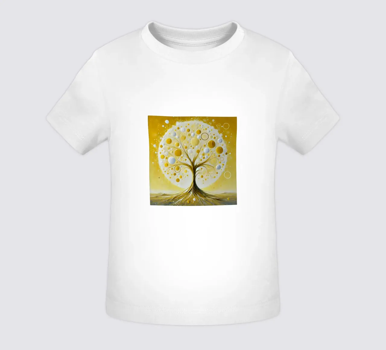 Albero giallo maglietta neonato da spiritual