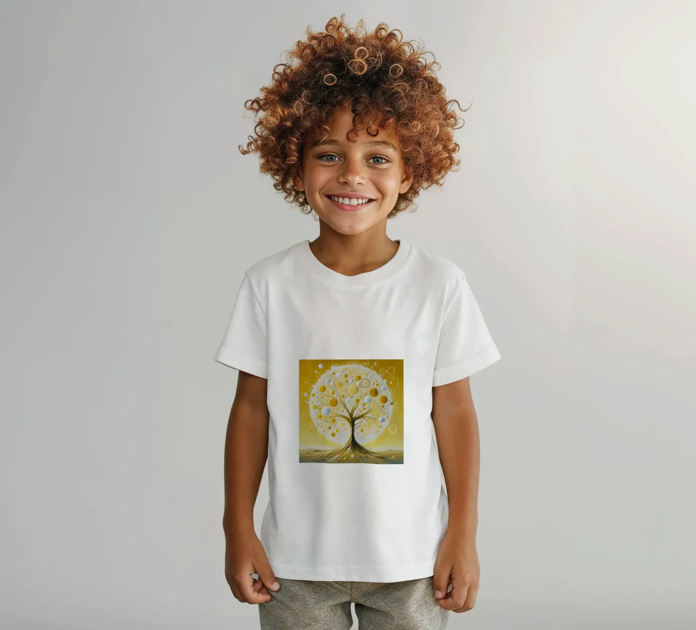 Albero giallo t-shirt bambini da spiritual