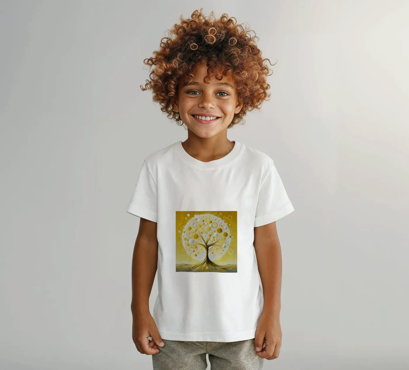 Albero giallo t-shirt bambini da spiritual