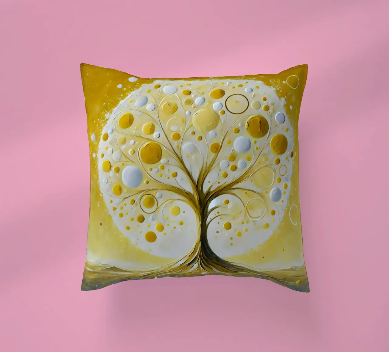 Albero giallo cuscino da spiritual