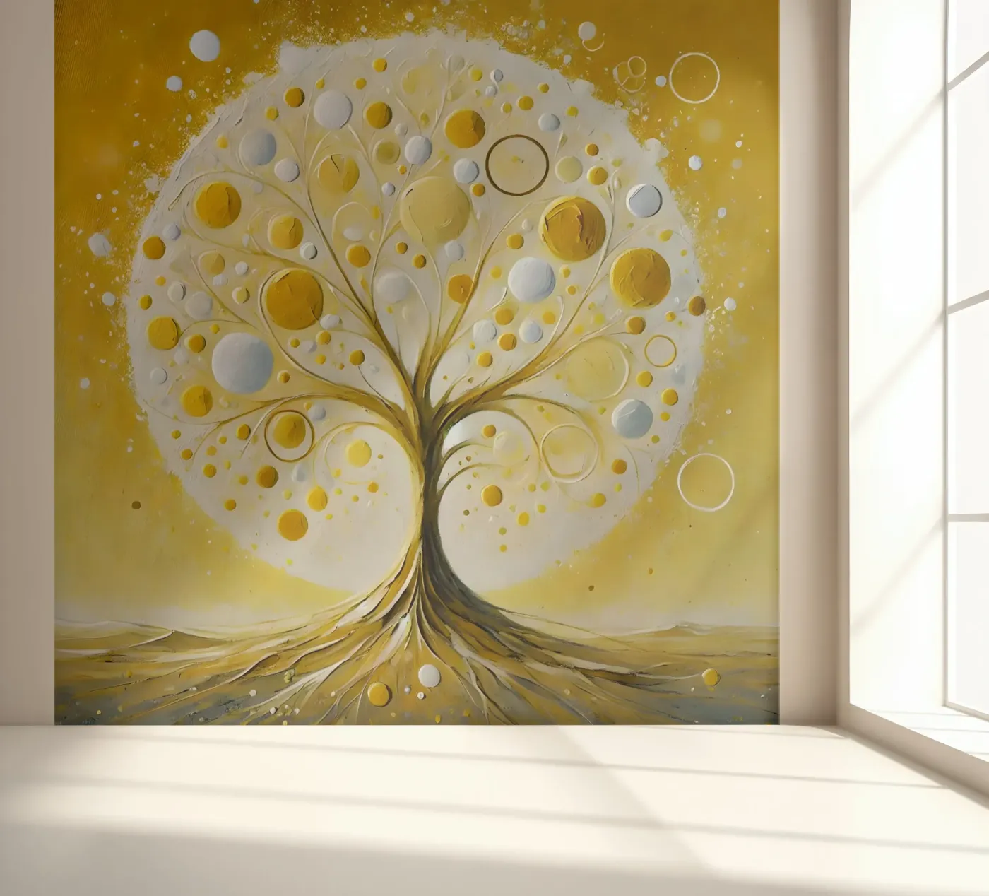 Boom geel fotobehang van spiritual
