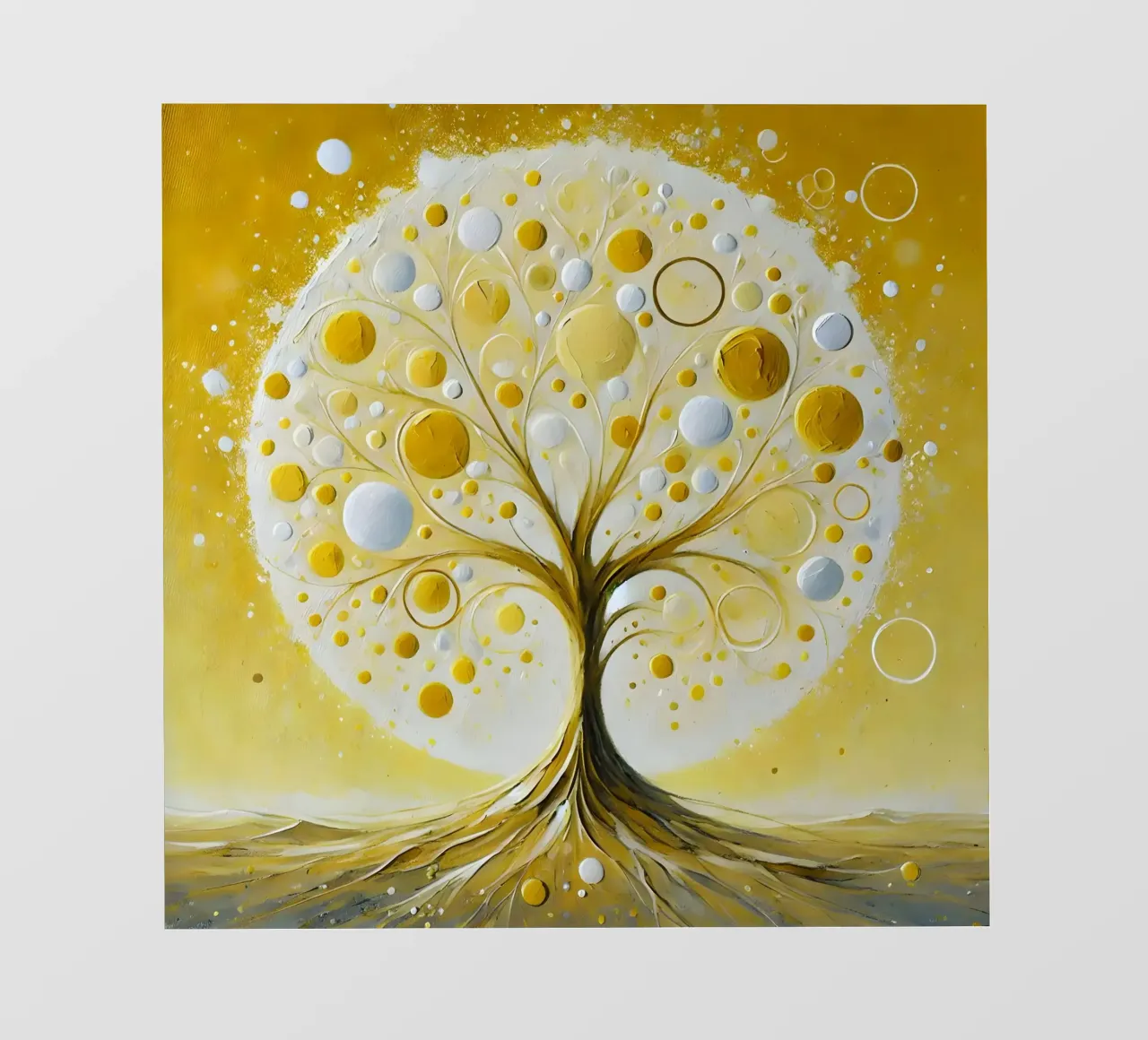 Albero giallo telo in pvc da spiritual