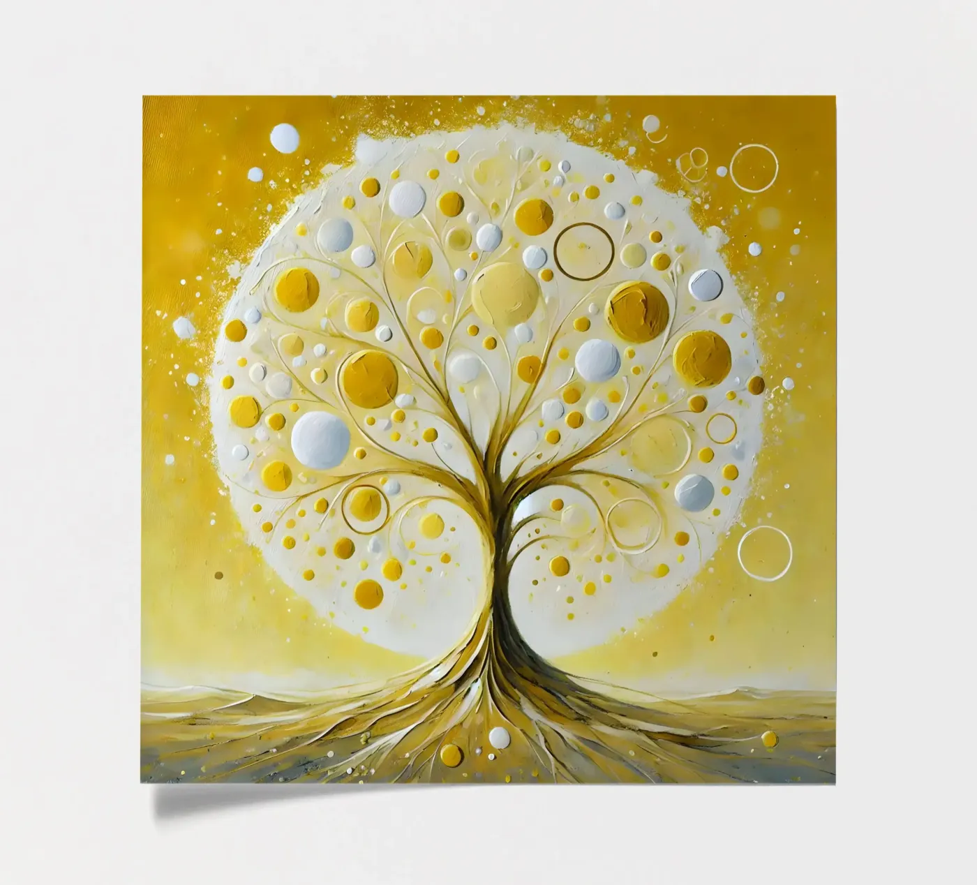 Tree yellow sticker sheet by spiritual