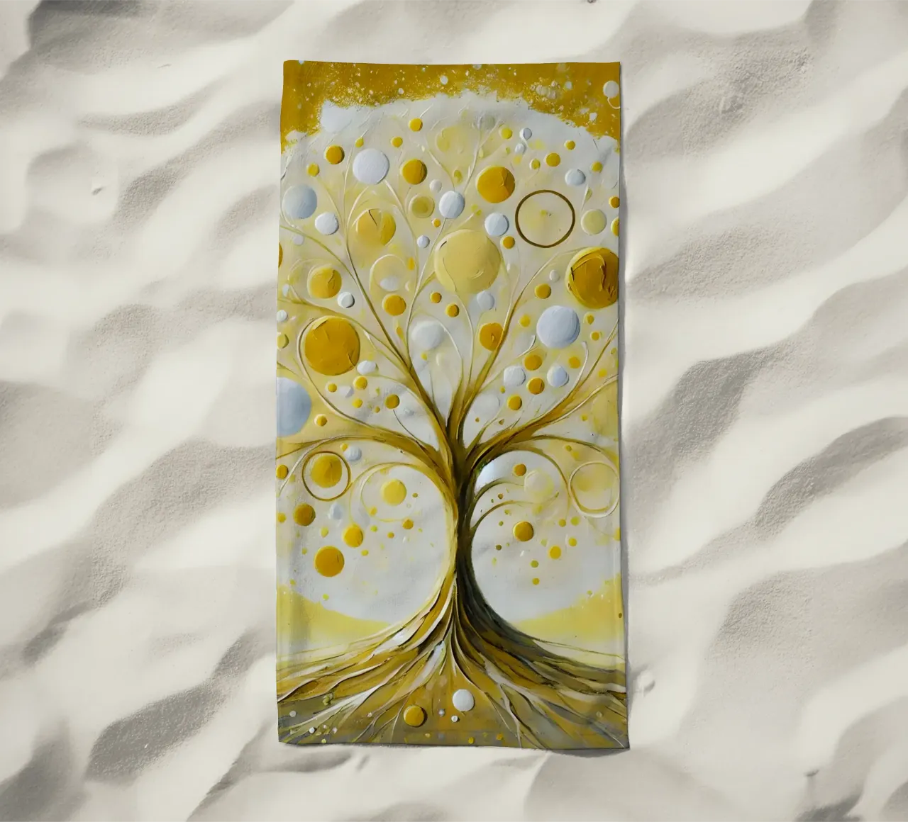 Albero giallo telo mare da spiritual