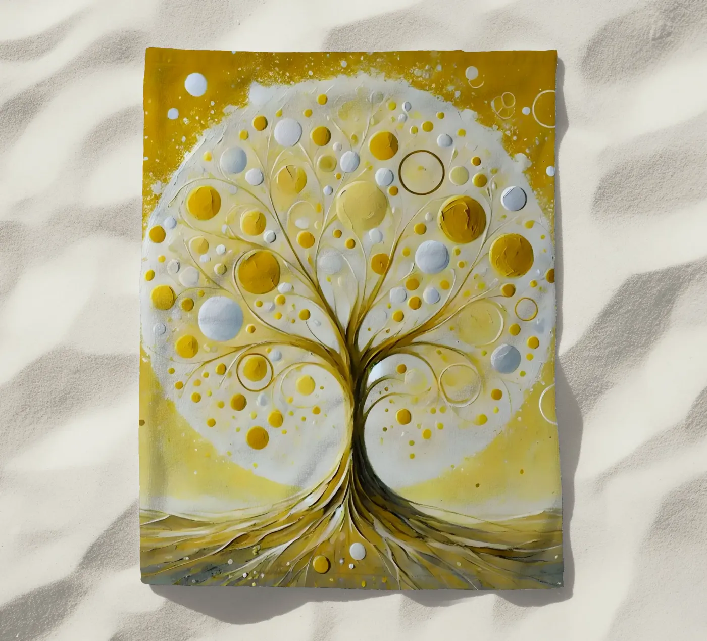 Albero giallo telo mare da spiritual