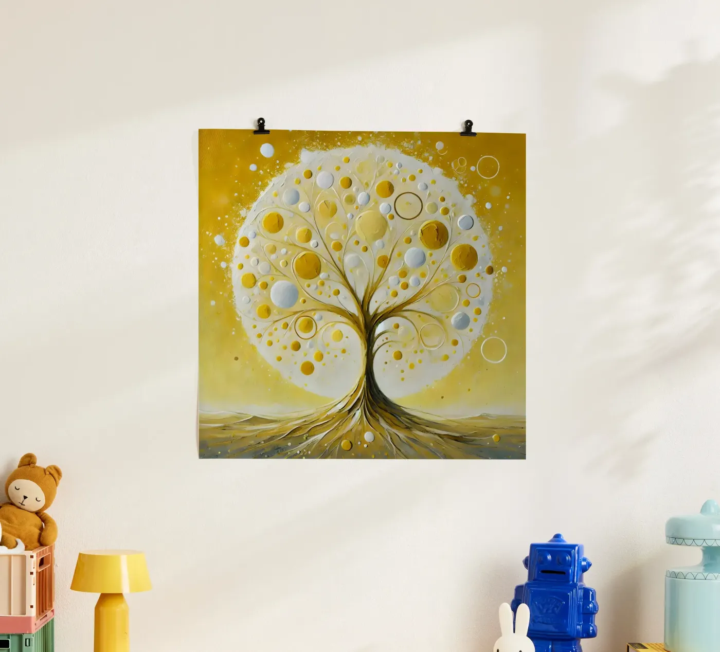 Tree yellow poster by spiritual