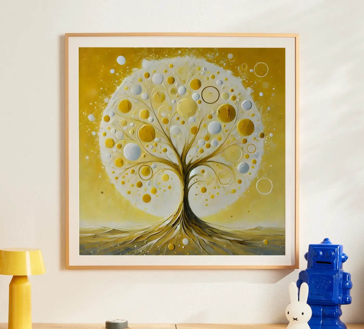 Tree yellow poster by spiritual
