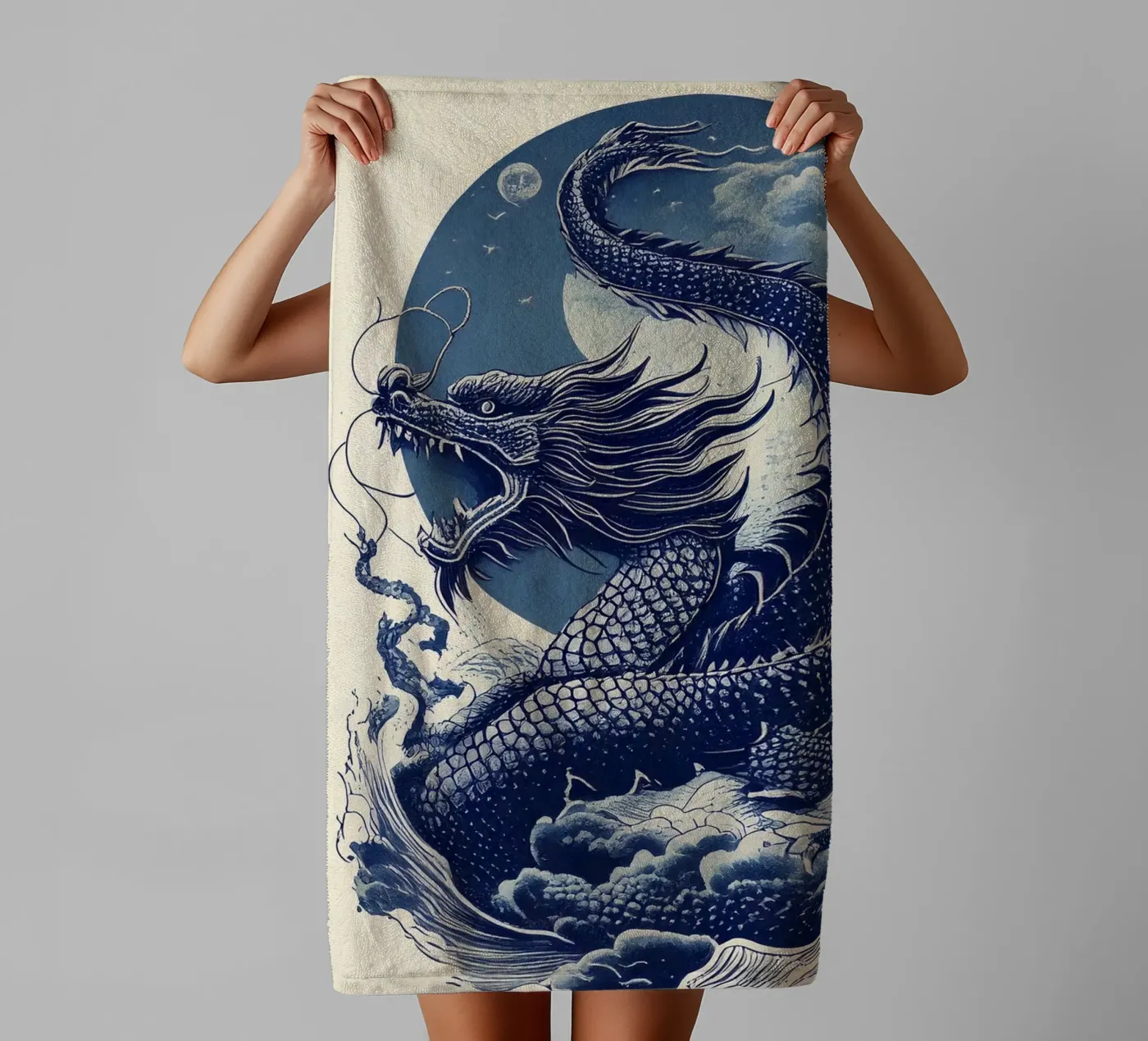 Blue dragon badhanddoek van tylerstudio