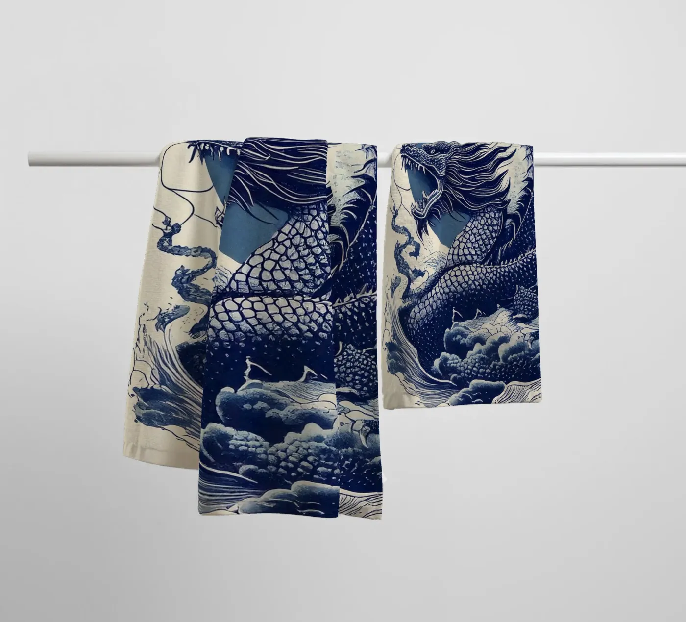 Blue dragon badhanddoek van tylerstudio