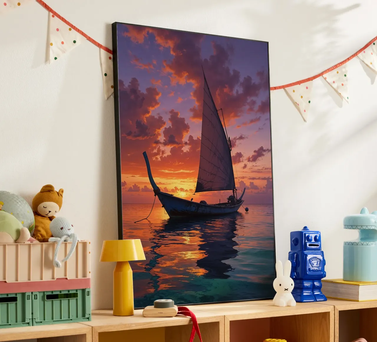 Sailing Dreams at Dusk alluminio dibond da AlbertKlee