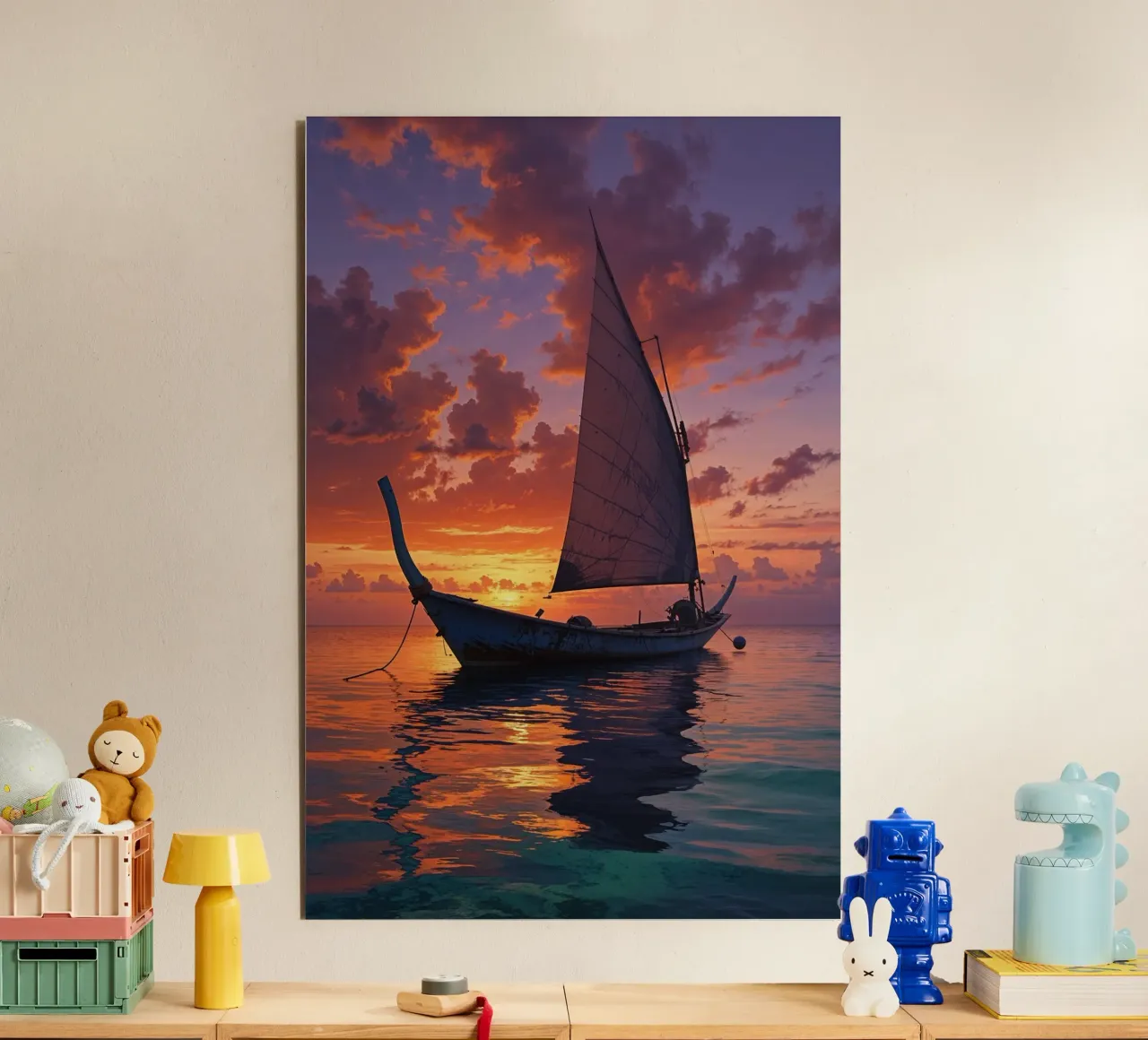 Sailing Dreams at Dusk alluminio dibond da AlbertKlee