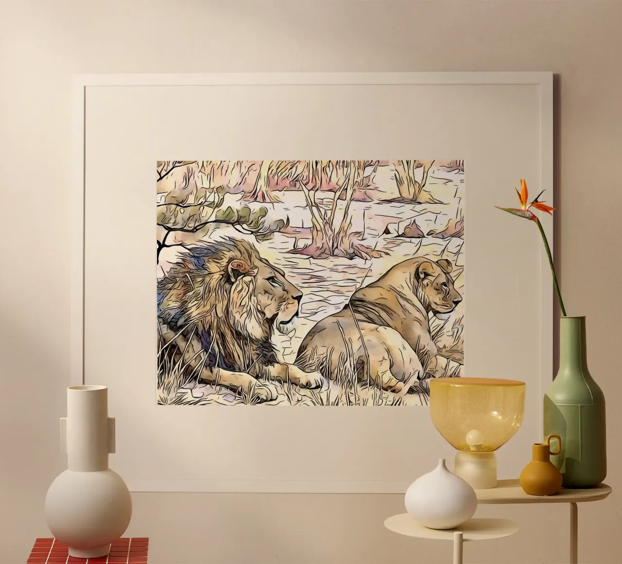 Auf Safari in Afrika, Motiv 5 Poster von ZAMART