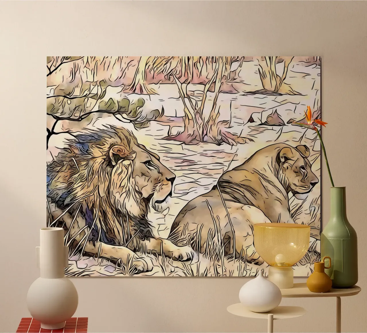 Auf Safari in Afrika, Motiv 5 Poster von ZAMART