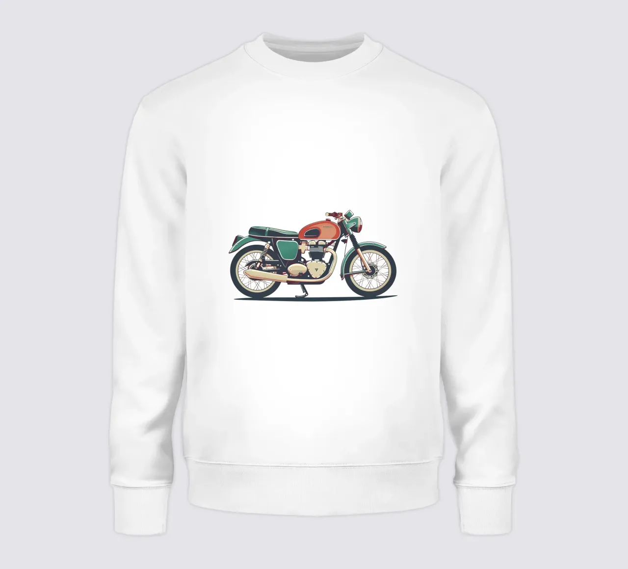 Ilustración de motocicleta retro de moda sudadera de Urban Life