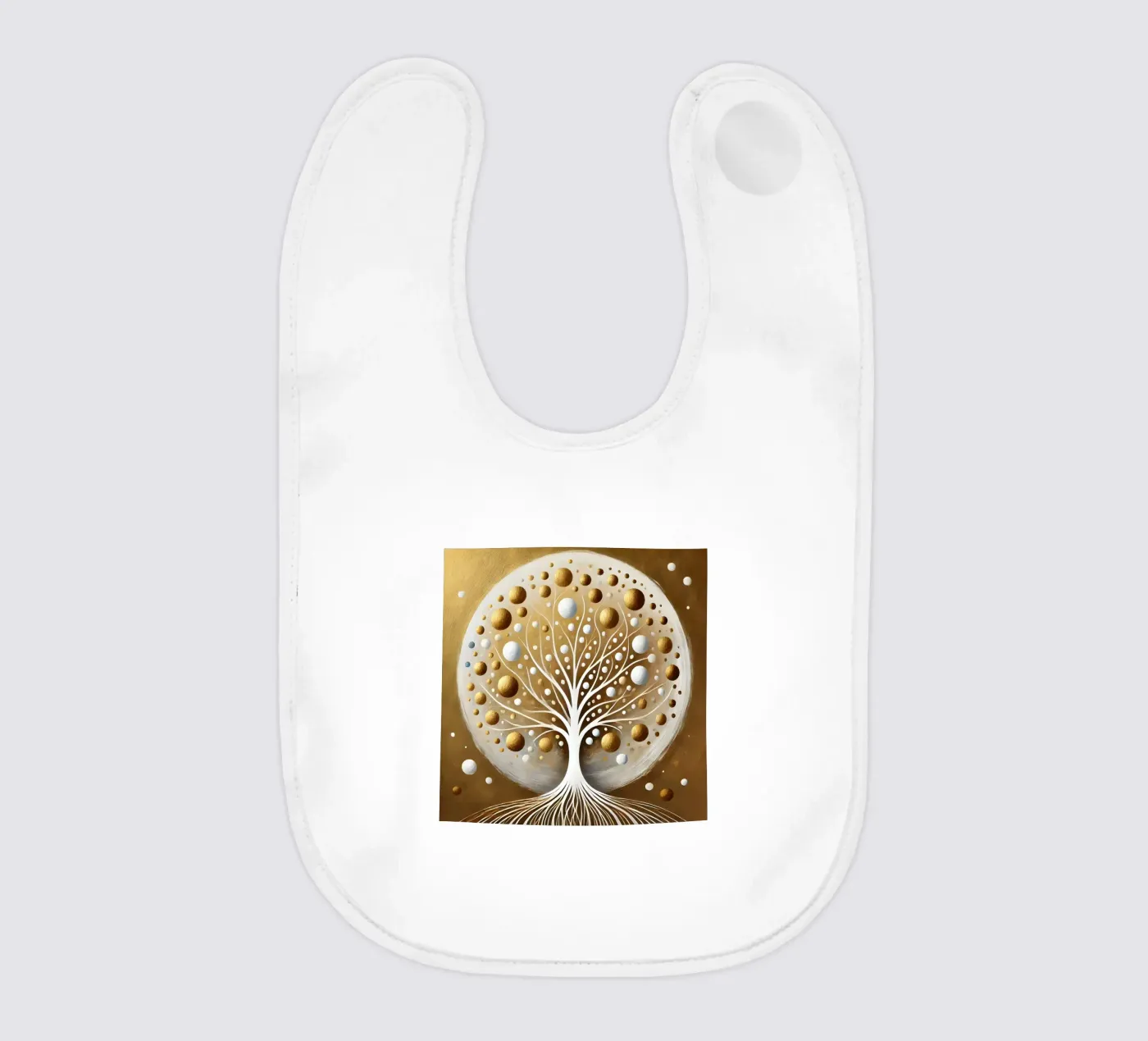 Tree gold baby bib by spiritual