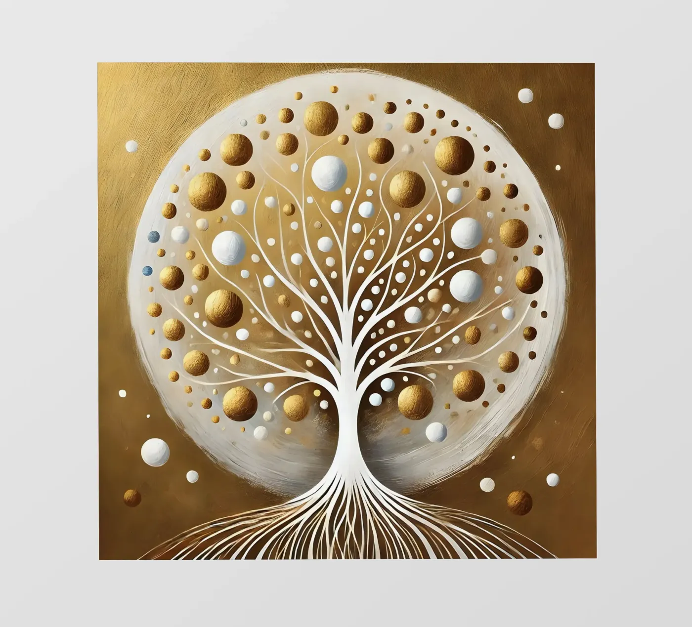 Tree gold fotobehang van spiritual