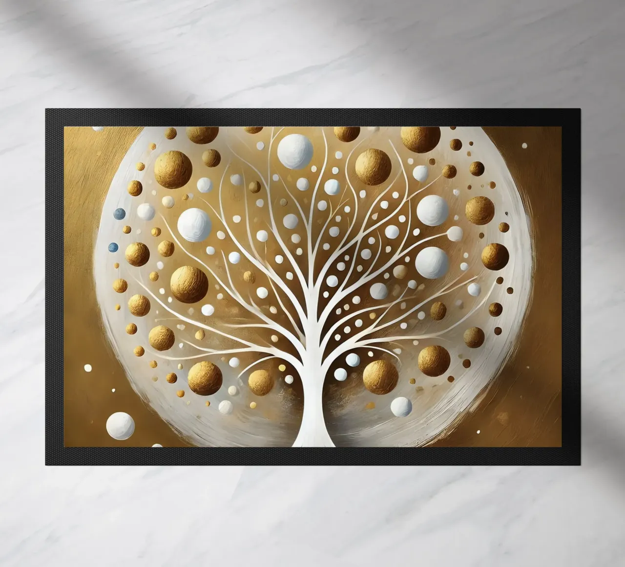 Boom goud deurmat van spiritual