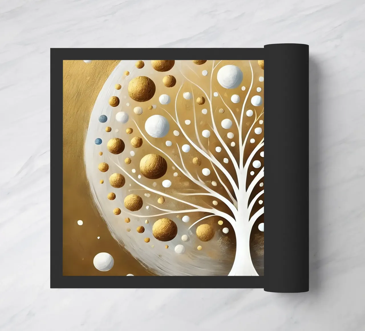 Boom goud deurmat van spiritual